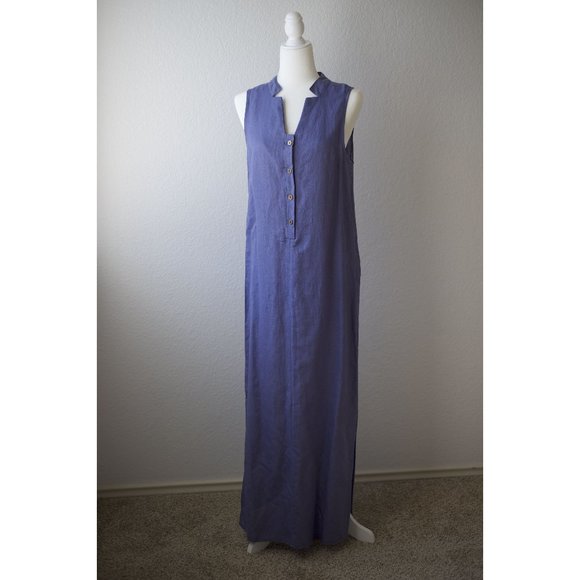 *NEW* Vasna Linen/Cotton Maxi Dress - Picture 1 of 5